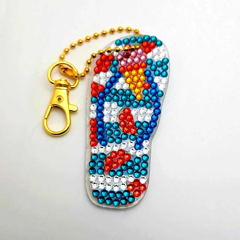 HOST PICK Ice Cream Cone Flip-flops Keychain Multipurpose - Picture 1 of 3